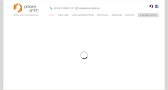 Desktop Screenshot of praevent-gmbh.de
