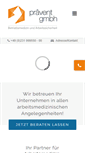 Mobile Screenshot of praevent-gmbh.de